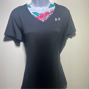 Under Armour Black V Neck Dri Fit Shirt